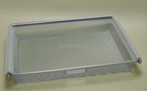 Корзина на 1 рельс, шир.60 см, Mesh,в сборе с рамой,  платина