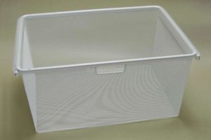 Корзина на 3 рельса, шир.60 см, Mesh, в сборе с рамой, белый
