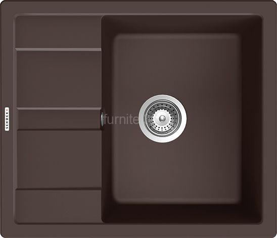 Мойка SCHOCK Optima 45D Cristalite 580*500, мокка 1 Мойка SCHOCK Optima 45D Cristalite 580*500, мокка