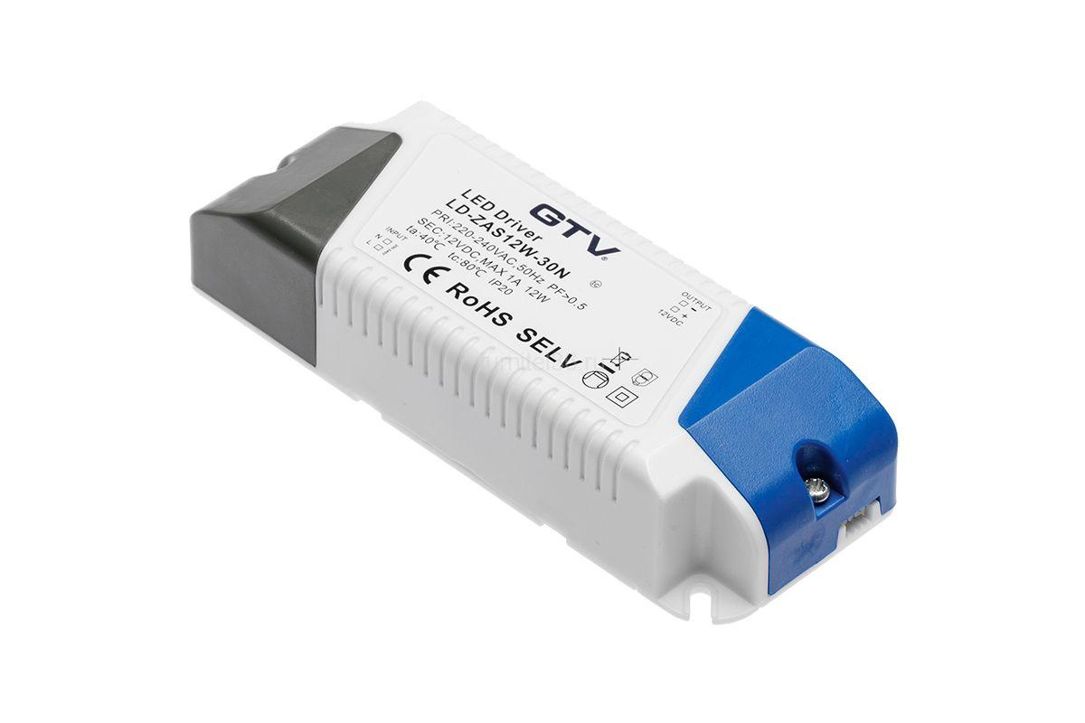 Трансформатор 12W, IP20 (ст. арт. LD-ZAS12W-30N ) 1 Трансформатор 12W, IP20 (ст. арт. LD-ZAS12W-30N )