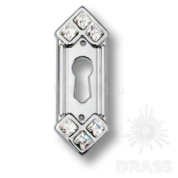 Ключевина декоративная со Swarovski, глянцевый хром 1 Ключевина декоративная со Swarovski, глянцевый хром