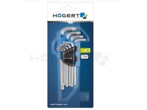 Ключи шестигранные TORX, 9шт., сталь CrV