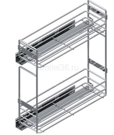 Бутылочница 200 мм 2-уров.( S-2423-C-01)+направл.BLUM, ПРАВАЯ, 150х450х495 (061029 ) 1 Бутылочница 200 мм 2-уров.( S-2423-C-01)+направл.BLUM, ПРАВАЯ, 150х450х495 (061029 )