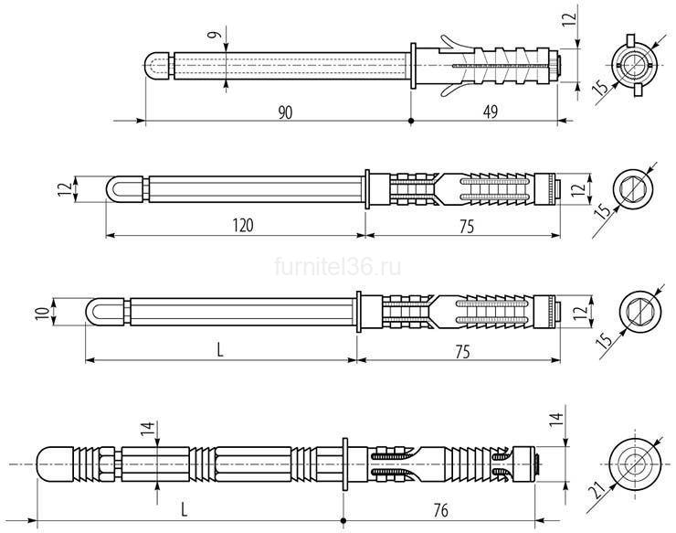 Скрытый менсолодержатель GTV, 10*100 мм 2 Скрытый менсолодержатель GTV, 10*100 мм — изображение 2