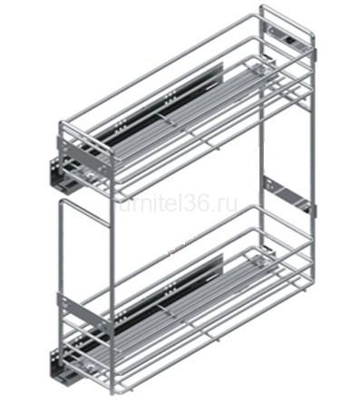 Бутылочница 200 мм 2-уров.( S-2423-С-01)+ направл BLUM., ЛЕВАЯ, 150х450х495 (061030) 2 Бутылочница 200 мм 2-уров.( S-2423-С-01)+ направл BLUM., ЛЕВАЯ, 150х450х495 (061030) — изображение 2