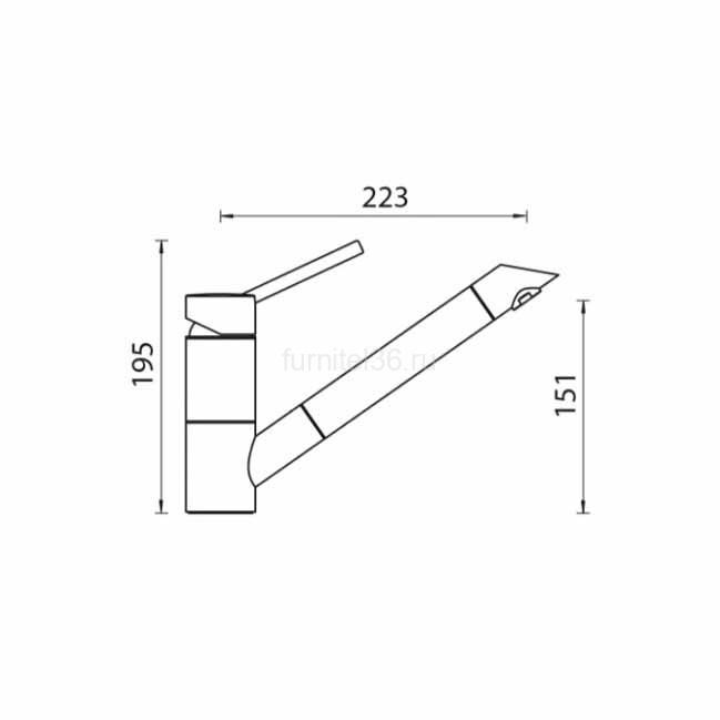 Смеситель SCHOCK SC-200, Cristadur, хром/бронза 2 Смеситель SCHOCK SC-200, Cristadur, хром/бронза — изображение 2