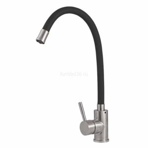 Смеситель SPRF8105 С black (гибкий) АУРА