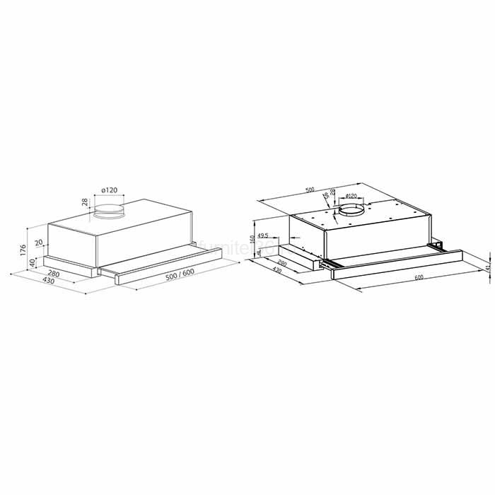 LEX HUBBLE 600 IVORY Вытяжка 2 LEX HUBBLE 600 IVORY Вытяжка — изображение 2