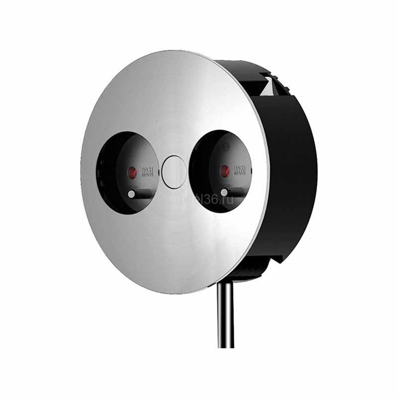 Блок розеток Twist 2S, 2 эл.роз,кабнль 2 метра с вилкой нерж.сталь 1 Блок розеток Twist 2S, 2 эл.роз,кабнль 2 метра с вилкой нерж.сталь