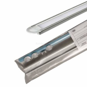 КCС 2207 L-1607/2207-1612R ВРЕЗНОЙ Диффузор  д/ал.профиля полукруглый L-2м полумат глс, 2+2 заглушки