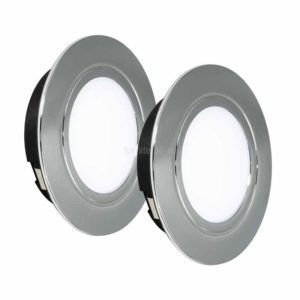 КСС 2х Polus 220В, 4Вт,4000К, хром+шлейф  в кор.