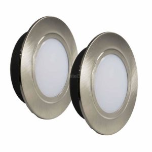 КСС 2х Polus 220В, 4Вт,4000К, сатин никель+шлейф  в кор.