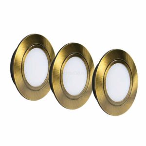 КСС 3х Polus 220В, 4Вт,3000К, ант. бронза+шлейф  в кор.
