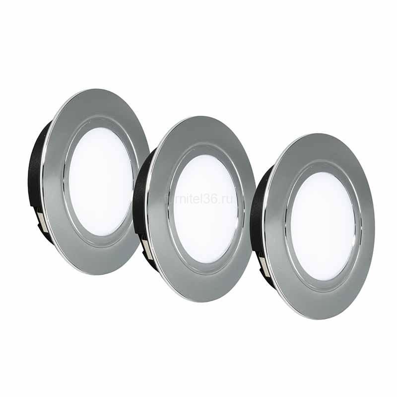 КСС 3х Polus 220В, 4Вт,4000К, хром+шлейф в кор. 1 КСС 3х Polus 220В, 4Вт,4000К, хром+шлейф в кор.
