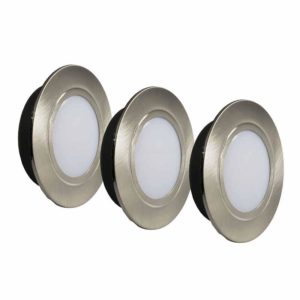 КСС 3х Polus 220В, 4Вт,4000К, сатин никель+шлейф  в кор.