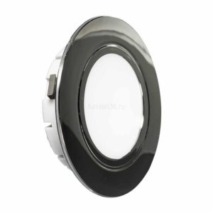 СветильникLED меб. встраив.Polus-Е,бел.корп. 220В,3,2Вт, 3000К, золото 7LED. 130ЛМ, каб. 0,2м
