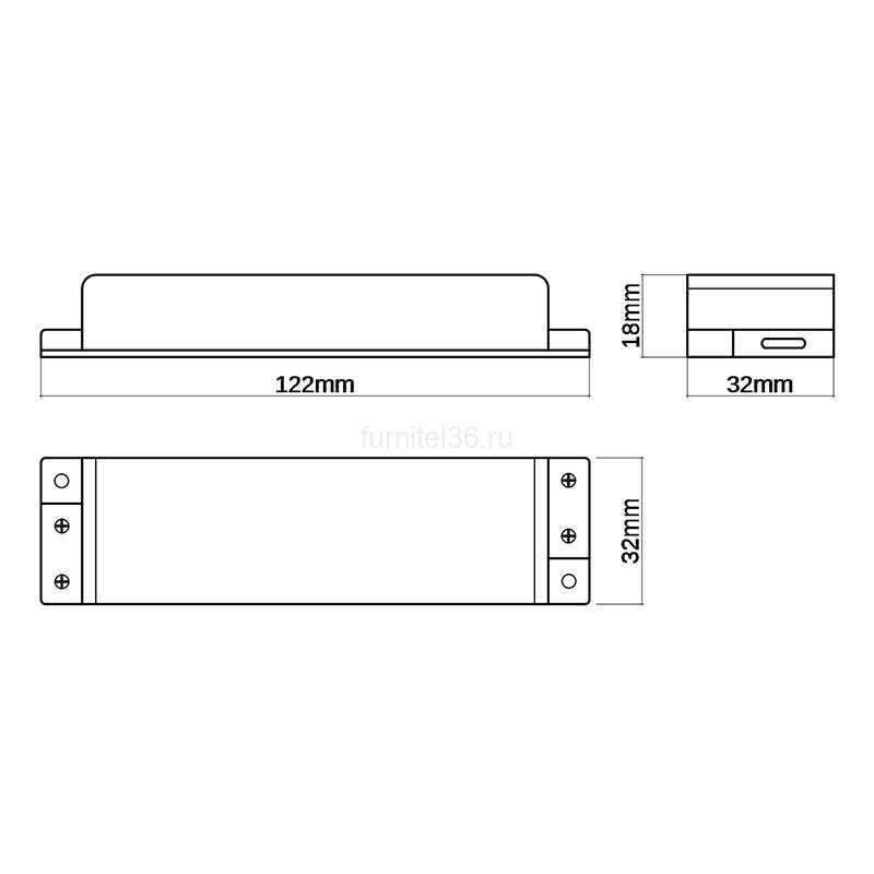 Источник пит. стаб. напр. 10Вт, IP20, 220VAC/12VDC, пласт.корп. 2 Источник пит. стаб. напр. 10Вт, IP20, 220VAC/12VDC, пласт.корп. — изображение 2