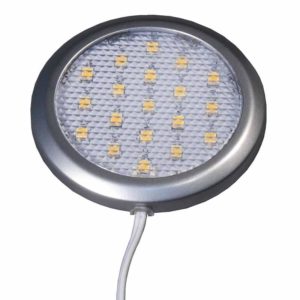 КСС Светильник LED меб.накл.кругл. 19-12, 19SMD LED 12В, 1,9ВТ, 5000К, белый каб.2,5м, кон. JB