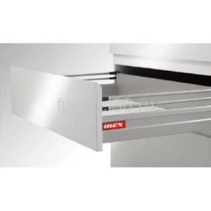 Выдвижной ящик 500мм, c 2 рейлингами, серый (IREX BOX)