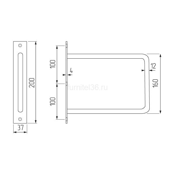Полкодержатель LOFT-8 (220 * 230), черный (30кг) 2 Полкодержатель LOFT-8 (220 * 230), черный (30кг) — изображение 2