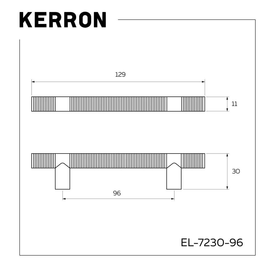 Ручка-скоба, 96 мм, черный хром 2 Ручка-скоба, 96 мм, черный хром — изображение 2