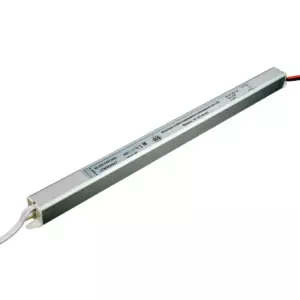 Источник пит. стаб. напр.(ТОНКИЙ) д/LED 60Вт, 12 В IP20, с защ.от КЗ, ал. корп., провод 25см