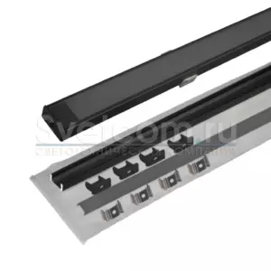 КСС 1506W-02 ЧЕРНЫЙ -диффузор плоский, 4 клипсы, 4 заглушки с отверстием, 2м