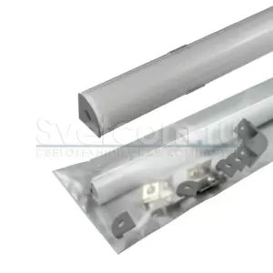 КСС 1616W  - диффузор 80%, 4 клипсы, 4 заглушки с отверстием, 1 угл. соед-е 90 гр.