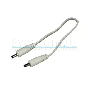 Провод питания д/LED свет-в LАNIA  15см, с двумя кон 3,5*1,35 DC папа белый